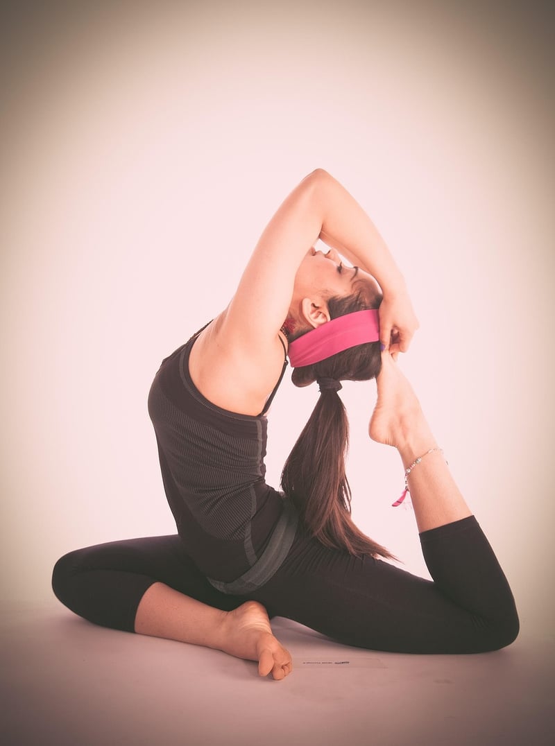 Woman in yoga pose